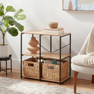 11" 4 Cube Storage Shelves - Brightroom™: Modular Storage Furniture, Anti-Tip, Paper Laminate, Powder-Coated Steel 1 11" 4 Cube Storage Shelves - Brightroom™: Modular Storage Furniture, Anti-Tip, Paper Laminate, Powder-Coated Steel