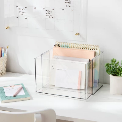 All Purpose Clear Expandable Bin Large - Brightroom™ 1 All Purpose Clear Expandable Bin Large - Brightroom™