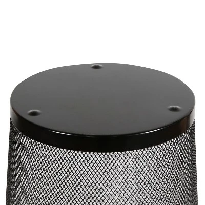Mesh Waste Basket Black - Brightroom™: Steel, 3 Gallon, Nonslip Base, Fingerprint-Resistant, Indoor Mesh Trash Can 4 Mesh Waste Basket Black - Brightroom™: Steel, 3 Gallon, Nonslip Base, Fingerprint-Resistant, Indoor Mesh Trash Can - Image 4