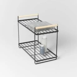 Wood Handle Tiered Vanity Organizer Black - Brightroom™ -Brightroom Sales GUEST ef9f504c 19ce 47b2 a3eb d9c7c36c8651