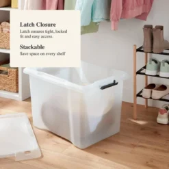 Large Frosted Latching Storage Box - Brightroom™: Stackable Clear Tote, 76L Capacity, Polypropylene, Universal Storage 6 Large Frosted Latching Storage Box - Brightroom™: Stackable Clear Tote, 76L Capacity, Polypropylene, Universal Storage -Brightroom Sales GUEST f23c34bd 6053 493d ac3c 2d88b7161b8f