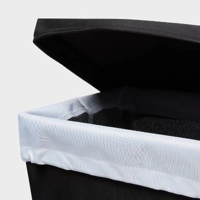 Laundry Hamper With Lift Liner And Lid Black - Brightroom™ 2 Laundry Hamper With Lift Liner And Lid Black - Brightroom™ - Image 2