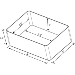 9"x6"x3.25" Large Plastic Bathroom Tray Clear - Brightroom™: Organizer, Stackable Storage, Hand Washable 7 9"x6"x3.25" Large Plastic Bathroom Tray Clear - Brightroom™: Organizer, Stackable Storage, Hand Washable -Brightroom Sales GUEST f49cbebe cb0a 4a04 87bb 465c1cdf3247